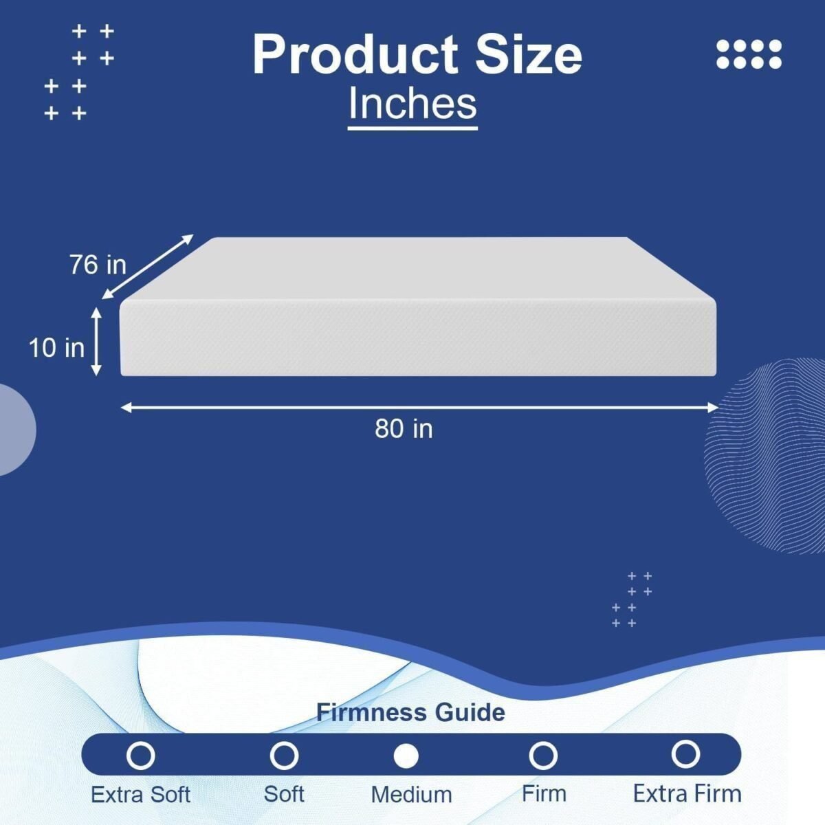 10 Inch King Mattress Memory Foam Mattress Gel Mattress Bed-in-a-Box Cooler Sleep Pressure Relief Breathable Comfortable Bed Mattress