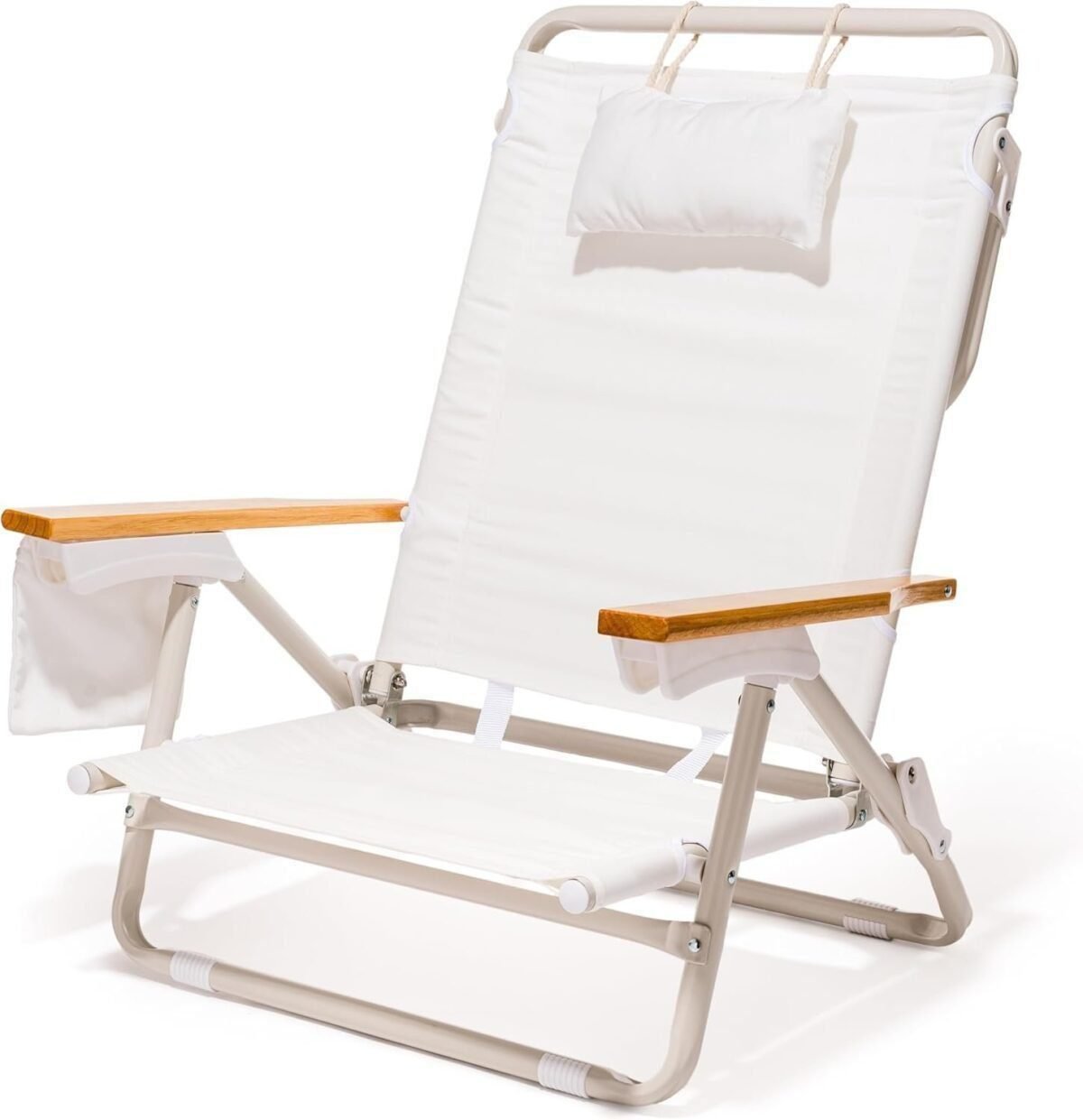 Holiday Tommy Chair - Reclining Backpack Beach Chair - Antique White  Sports and Outdoors