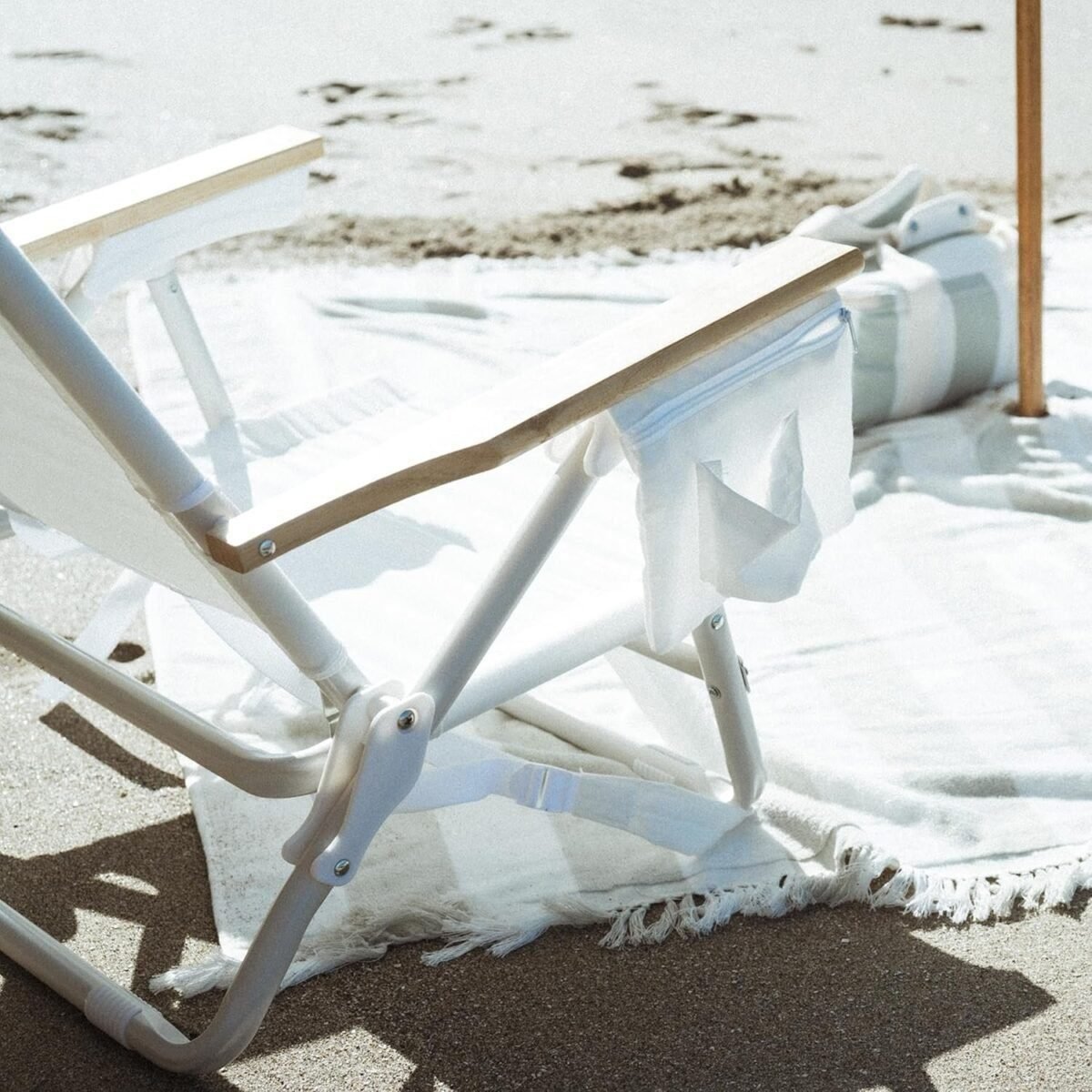 Holiday Tommy Chair - Reclining Backpack Beach Chair - Antique White  Sports and Outdoors