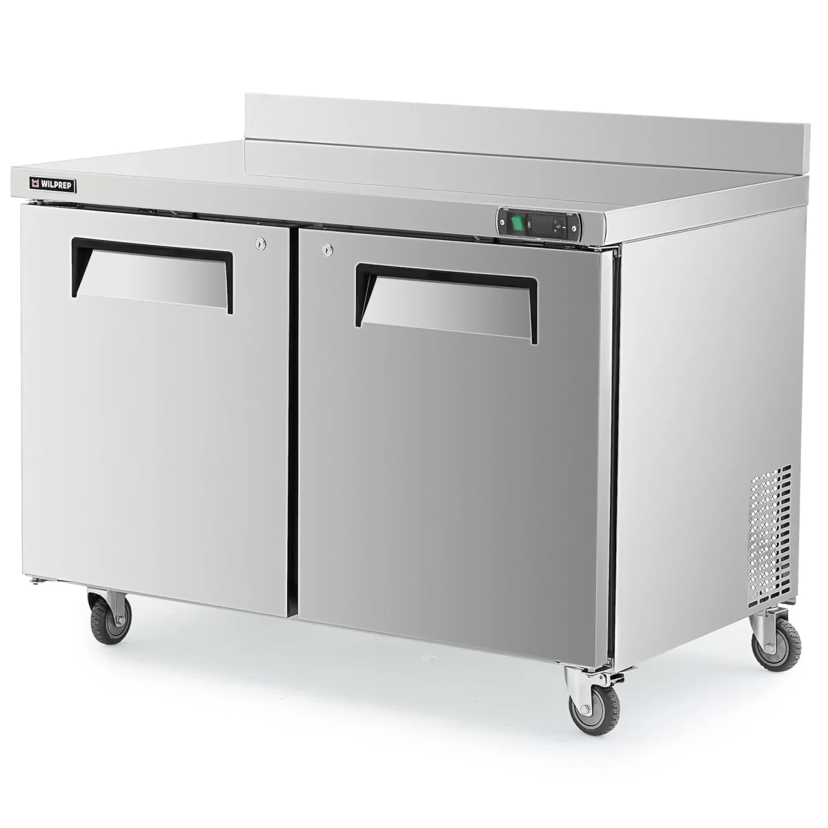 WILPREP Undercounter Worktop Freezer, 48" Two Door Commercial Freezer