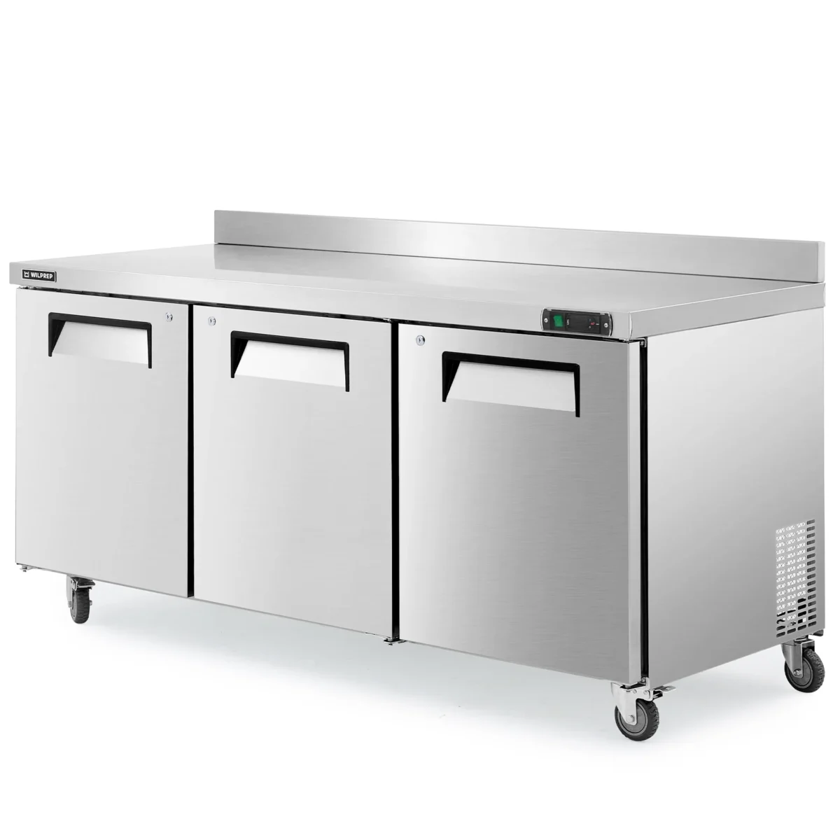 WILPREP Undercounter Worktop Freezer, 48" Two Door Commercial Freezer