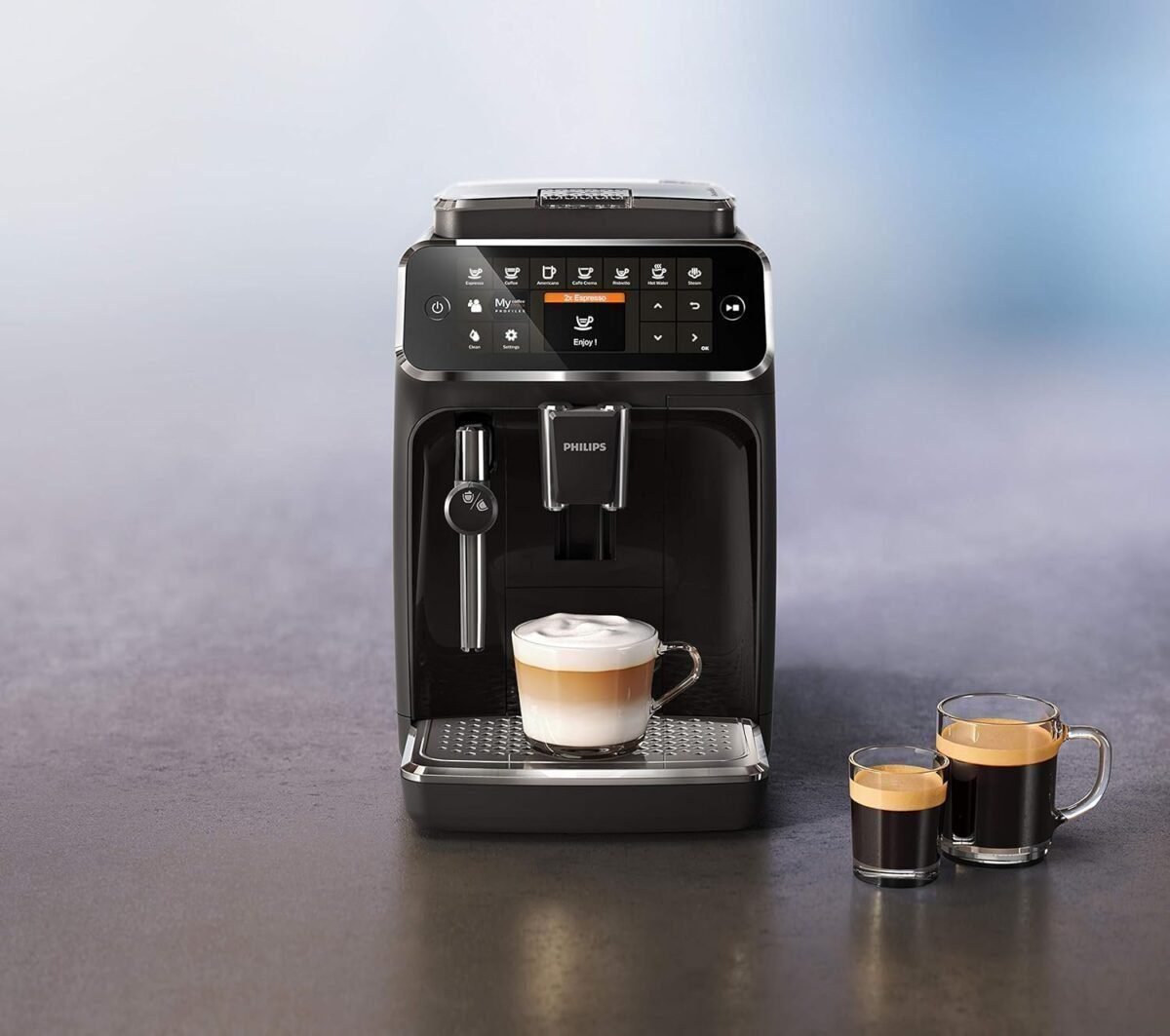 Philips 4300 Super-Automatic Espresso Machine, Black - EP4321/54