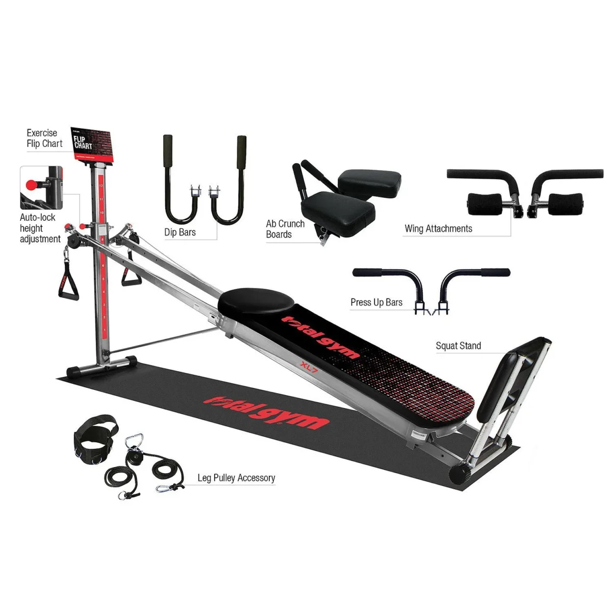 Total Gym, XL7 Home Gym with Workout DVDs