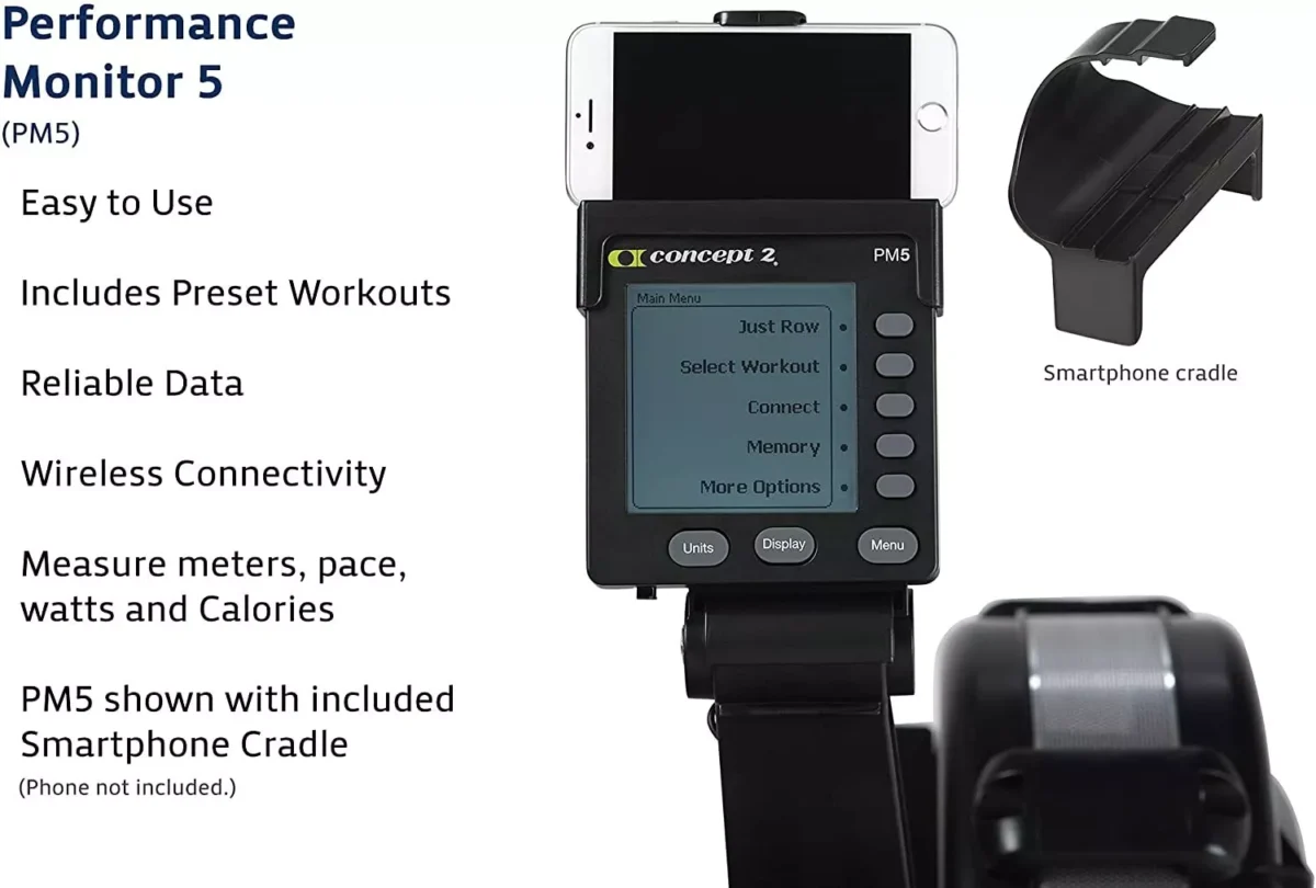 Concept2 Model D RowErg Indoor Rower Rowing Machine with PM5 Performance Monitor