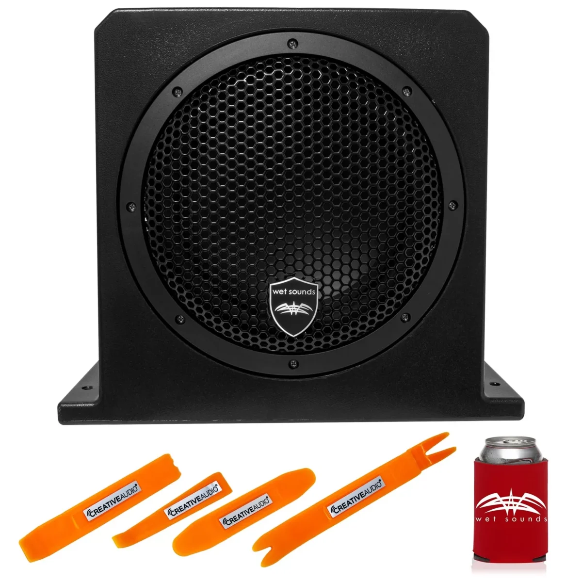 Wet Sounds Stealth AS-10 500W Active Subwoofer Enclosure w/ Panel Tool Kit