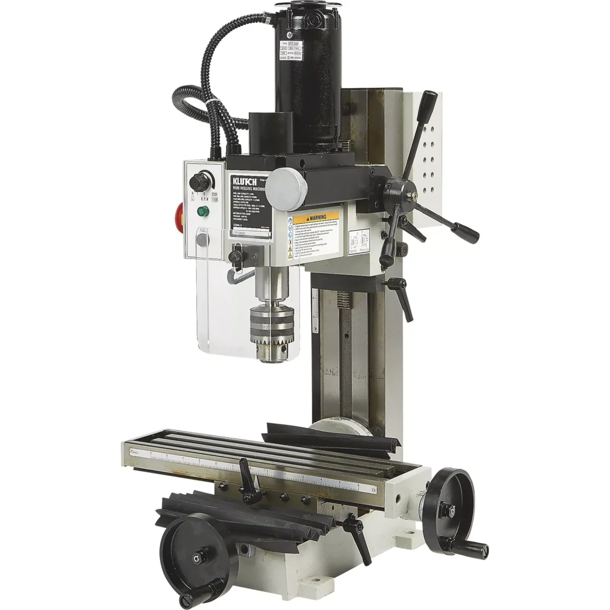 Klutch Mini Milling Machine, 350 Watts, 1/2 HP, 110V