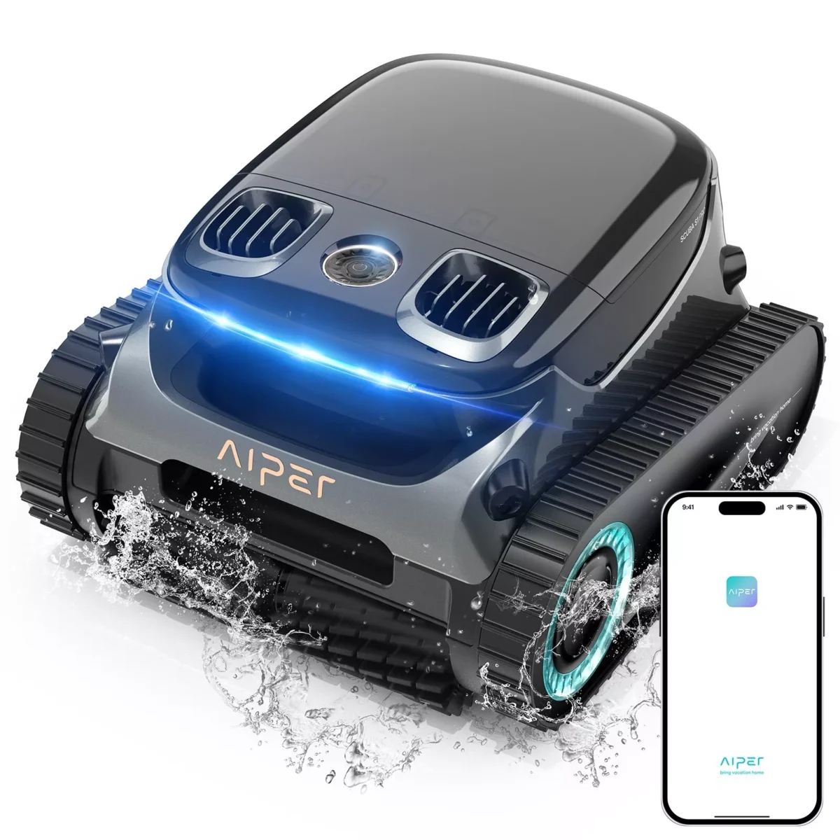 AIPER Scuba S1 Pro Cordless Pool Cleaner with Horizontal Waterline Cleaning