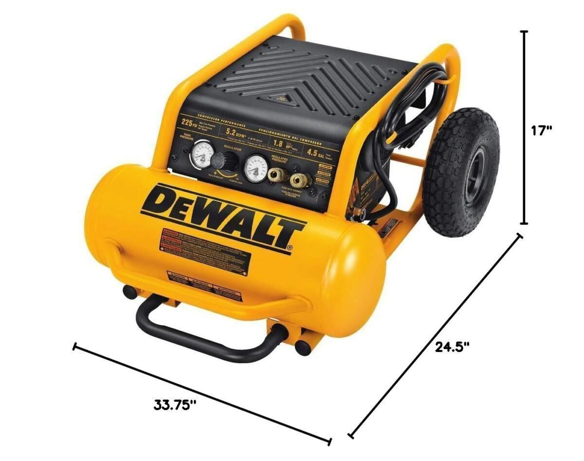 DeWalt D55146 4.5 Gallon 200 PSI Portable Emglo Air Tool Compressor