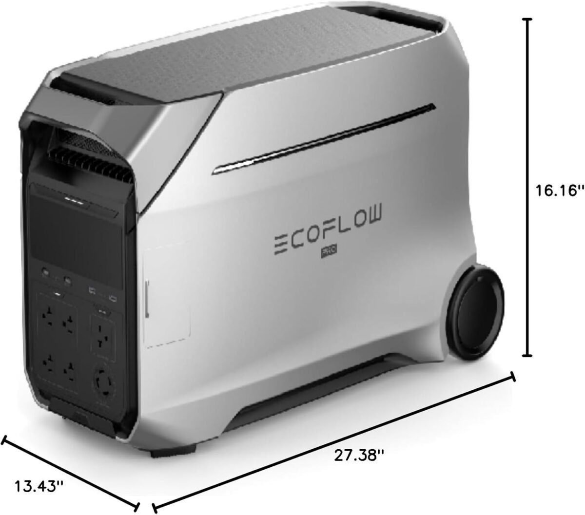 EF ECOFLOW DELTA Pro 3 Portable Power Station, 4000Wh LFP Battery, Expandable to 48kW