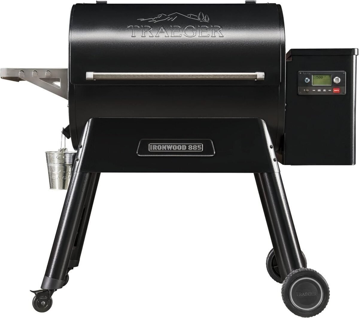 Traeger Grills Ironwood 885 Electric Wood Pellet Grill and Smoker, Black, 500 Degree Max Temperature