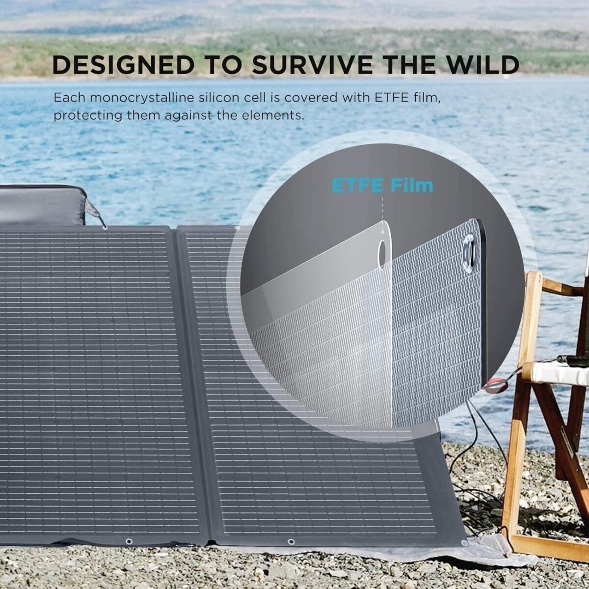 EF ECOFLOW 400W Portable Solar Panel, Foldable & Durable