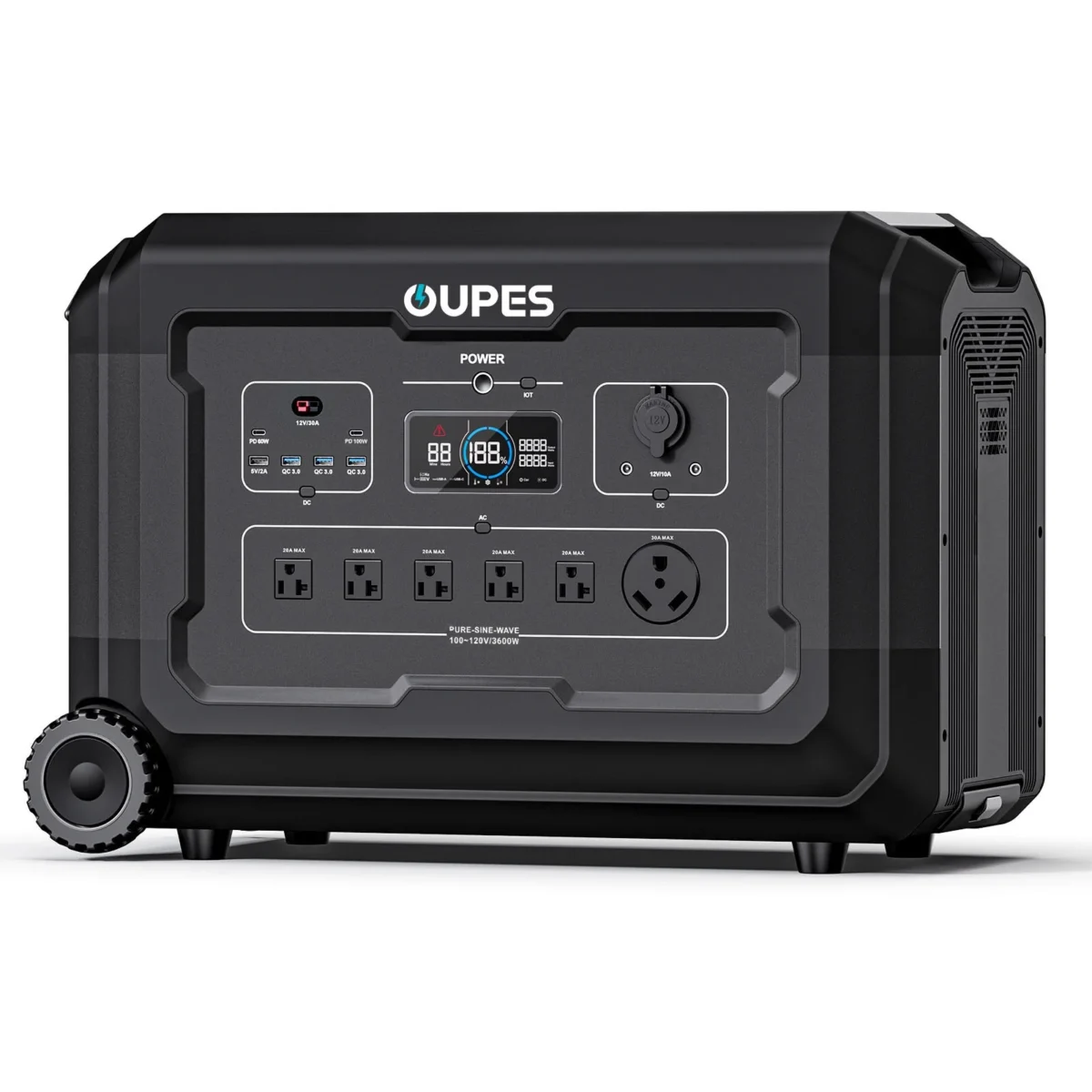 OUPES Mega 3 Portable Power Station 3600W 3072Wh Solar Generator LiFePO4