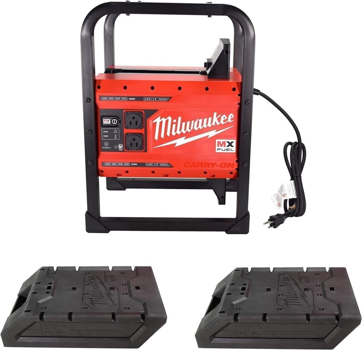 Milwaukee MXF002-2XC Portable 3600W/1800W Push Start Battery Powered Generator