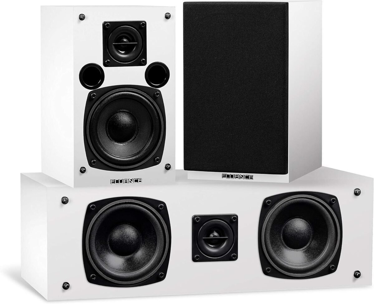 Fluance Elite Home Theater 5.1 Speaker System - White