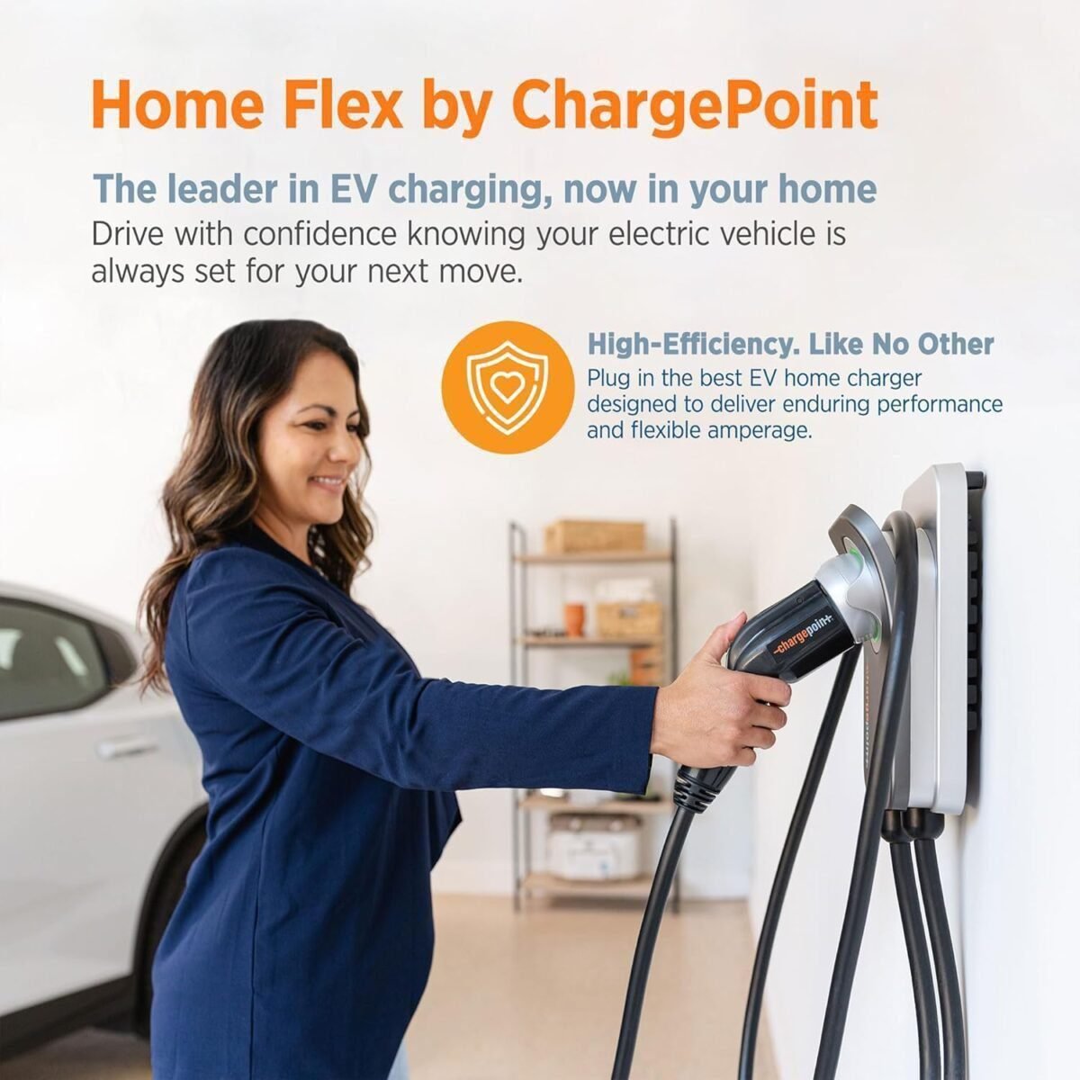 ChargePoint HomeFlex Level 2 EV Charger J1772, NEMA 6-50 Electric Car Charger