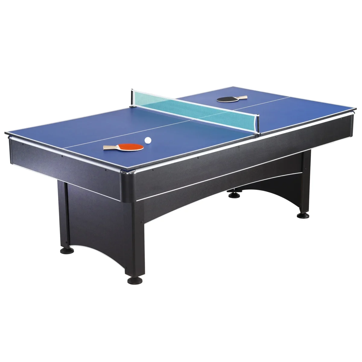 Hathaway Maverick Pool Table with Table Tennis Top, 7-ft, Red