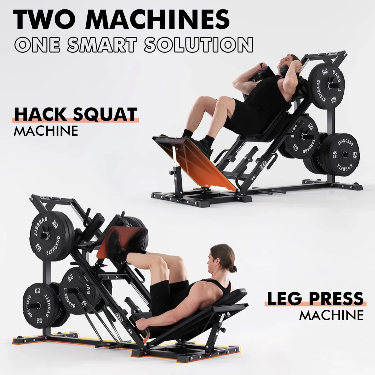 syedee Leg Press Hack Squat Machine, Leg Exercise Machine with Linear Bearing