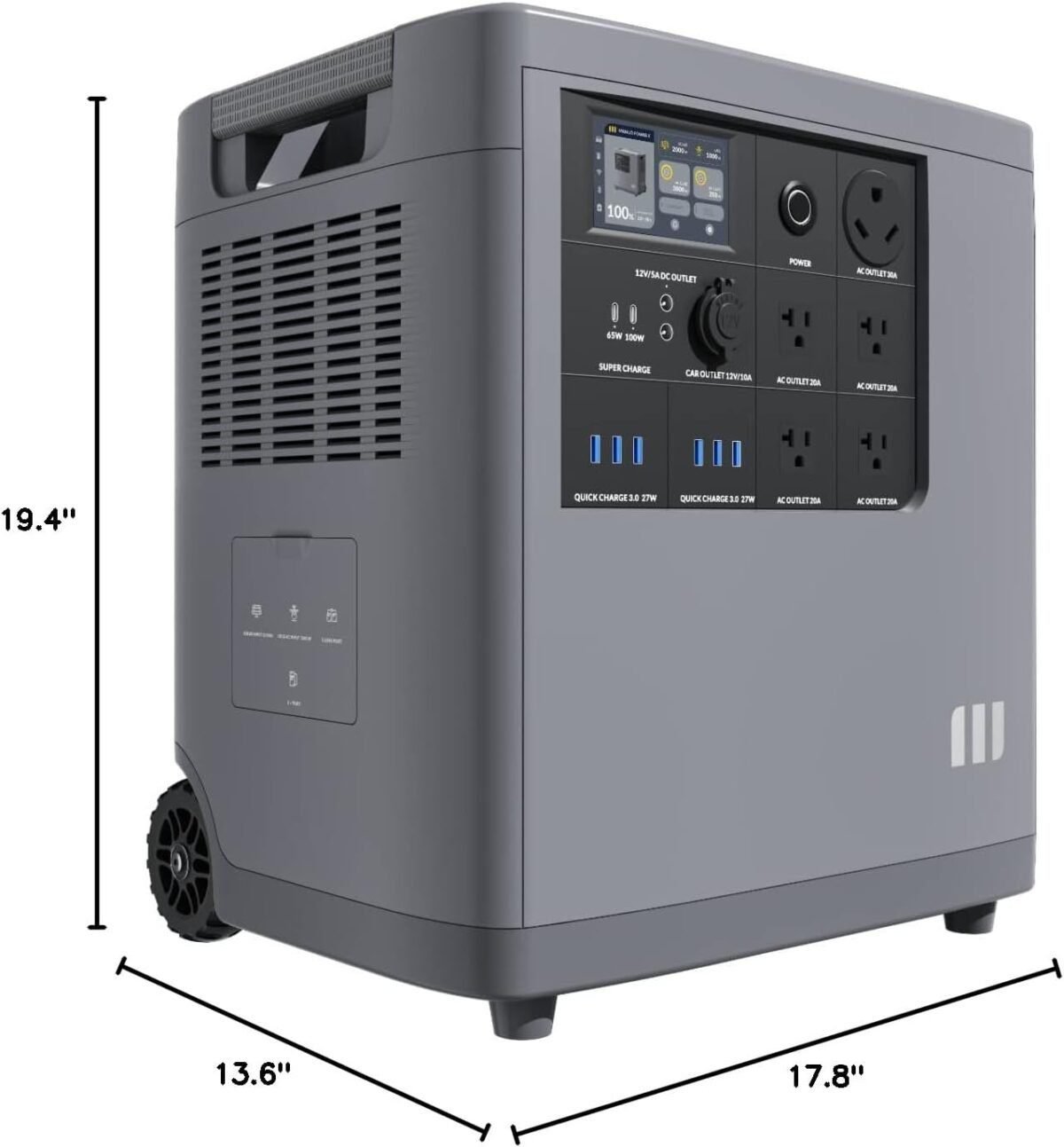 Mango Power E Home Backup & Portable Power Station, 3.5kWh Capacity