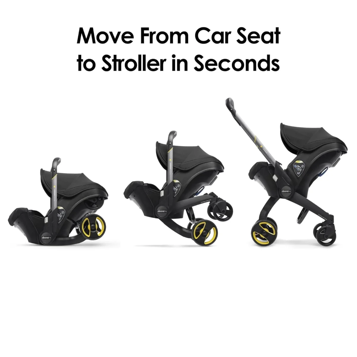 Doona Car Seat & Stroller, Nitro Black – All-in-One Travel System