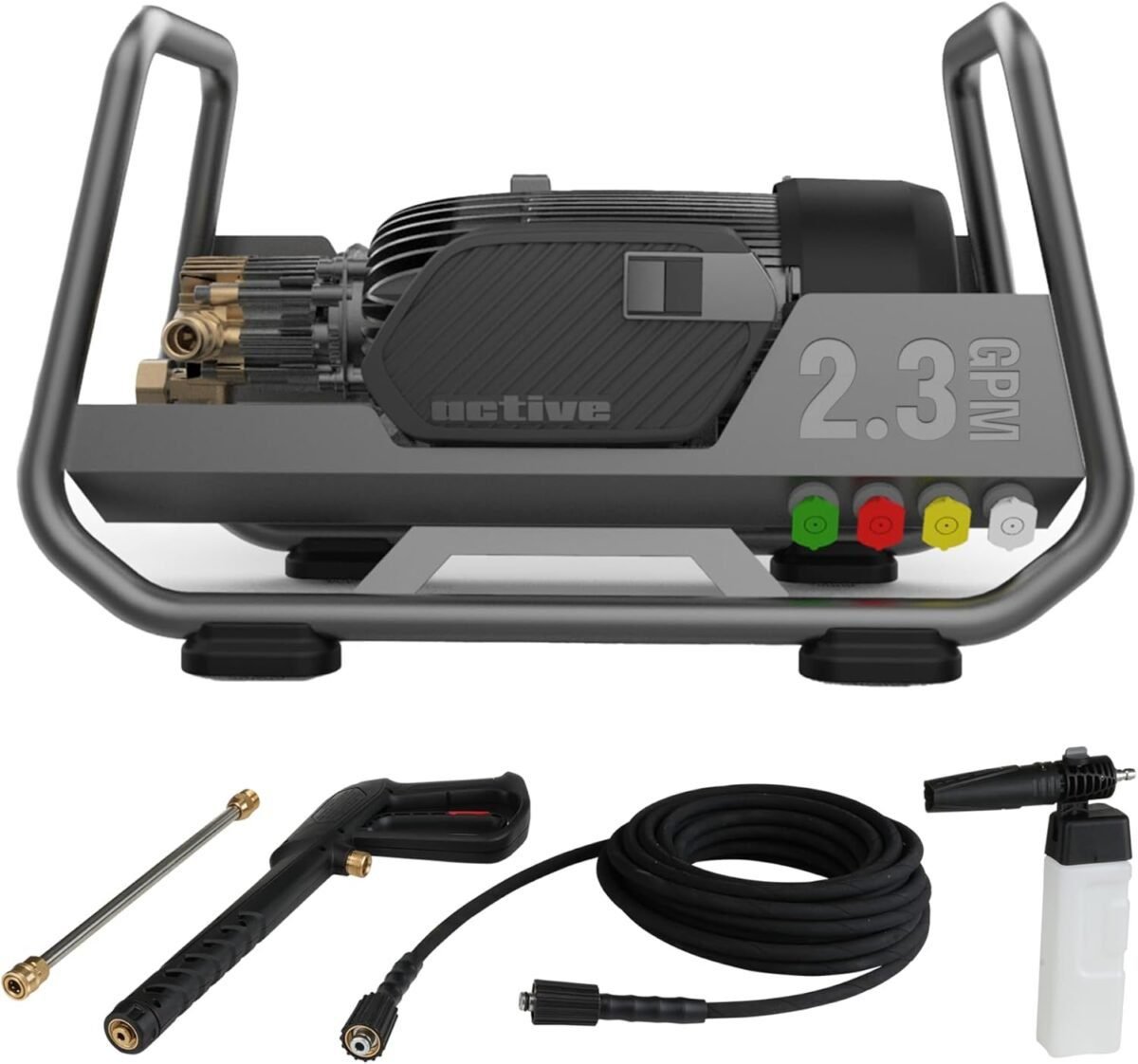 ACTIVE 2.3 Electric Pressure Washer with 2.3 GPM & Power Wash Output of 3,450 Cleaning Units