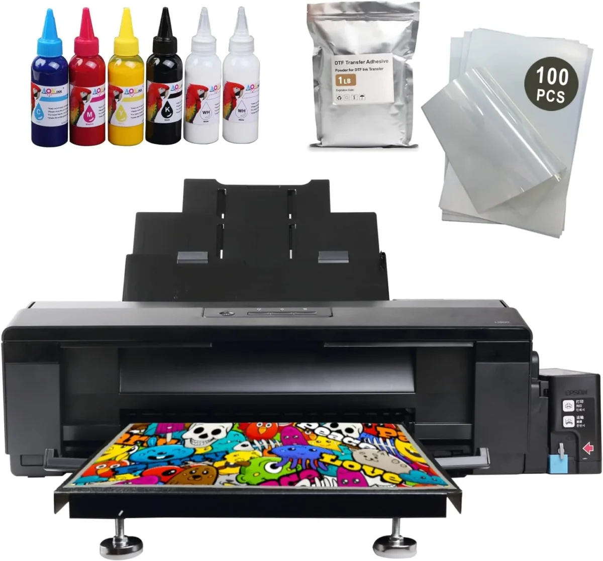 Pioneer DJ XDJ-RX3 Digital DJ System DTF L1800 Color Printer Machine for Fabrics, Leather, Toys, Swimwear, Handicrafts