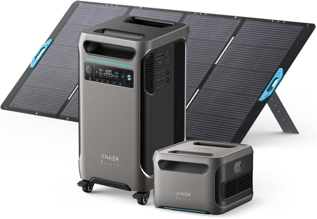 Anker SOLIX F3800 Portable Power Station and BP3800 Expansion Battery