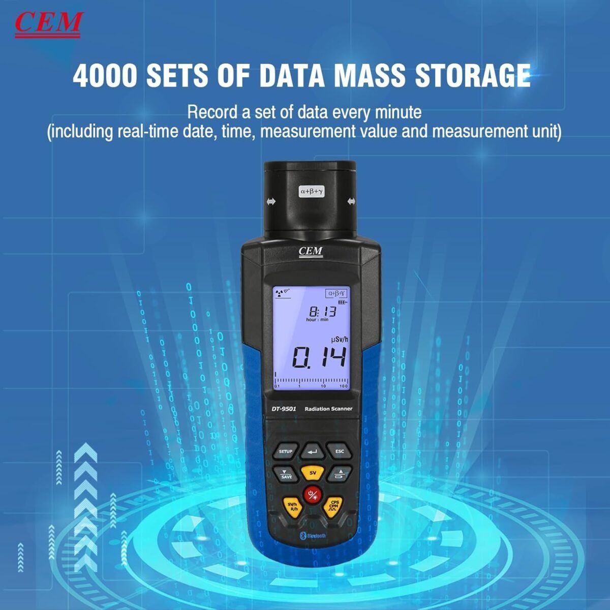 CEM DT-9501 Geiger Counter Nuclear Radiation Detector