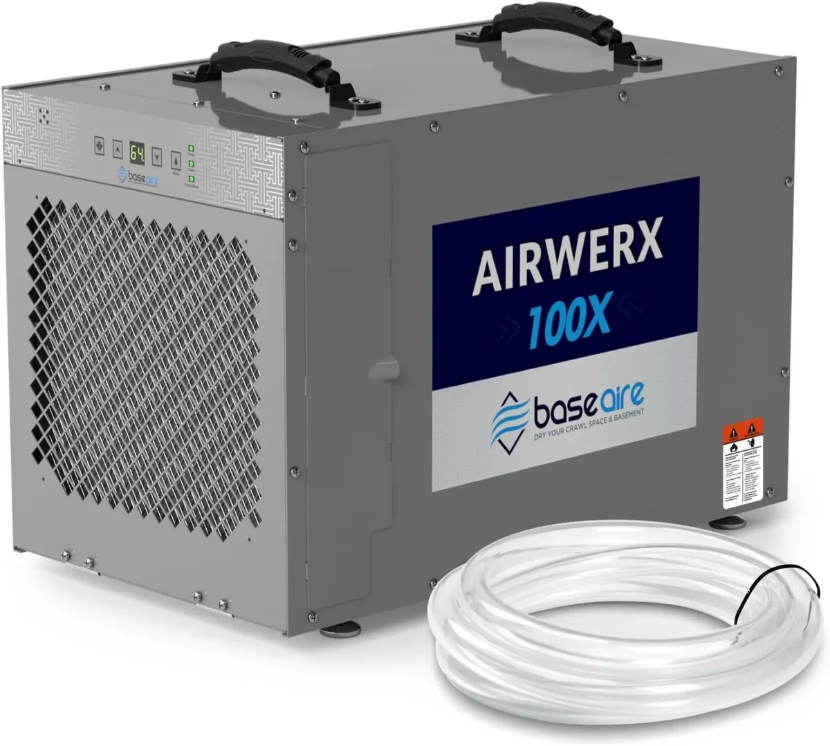 BASEAIRE 220 Pints Commercial Dehumidifier 2,900 sq. ft. Crawl Space AirWerx100X