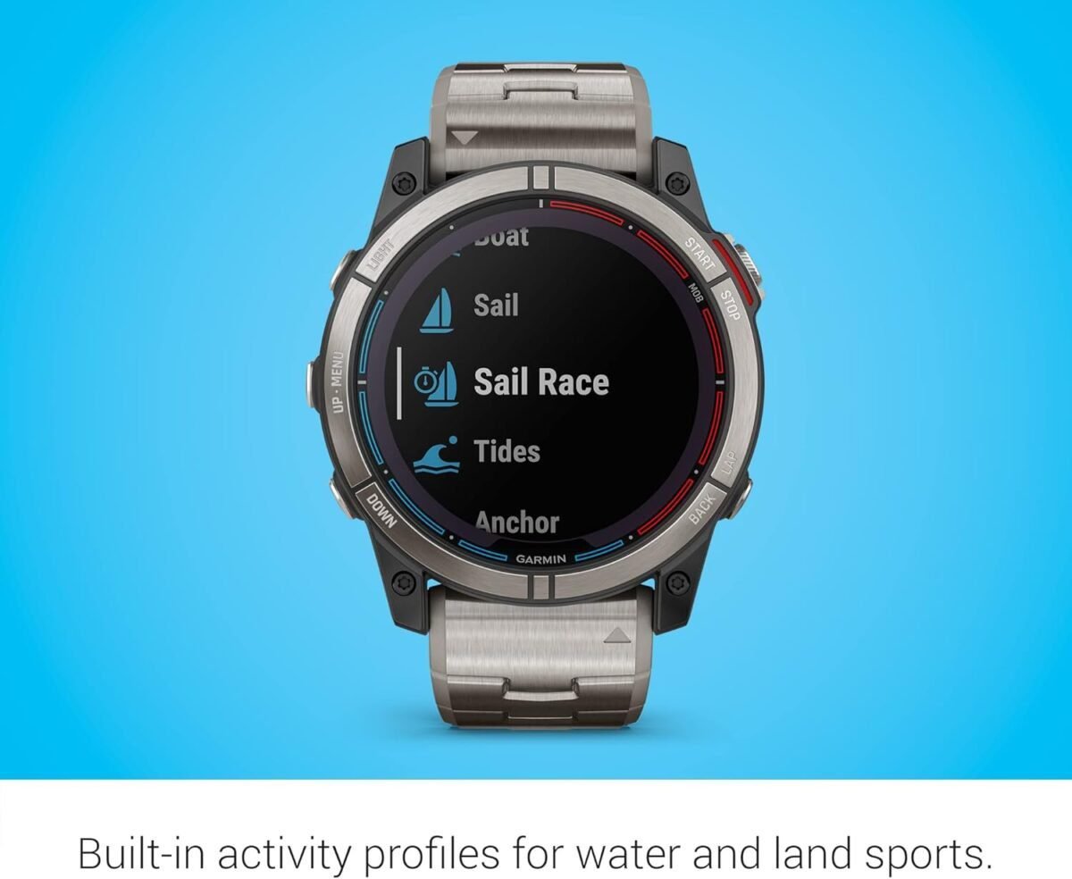 Garmin quatix 7X Solar Edition, Marine GPS Smartwatch, Solar Charging Capabilities