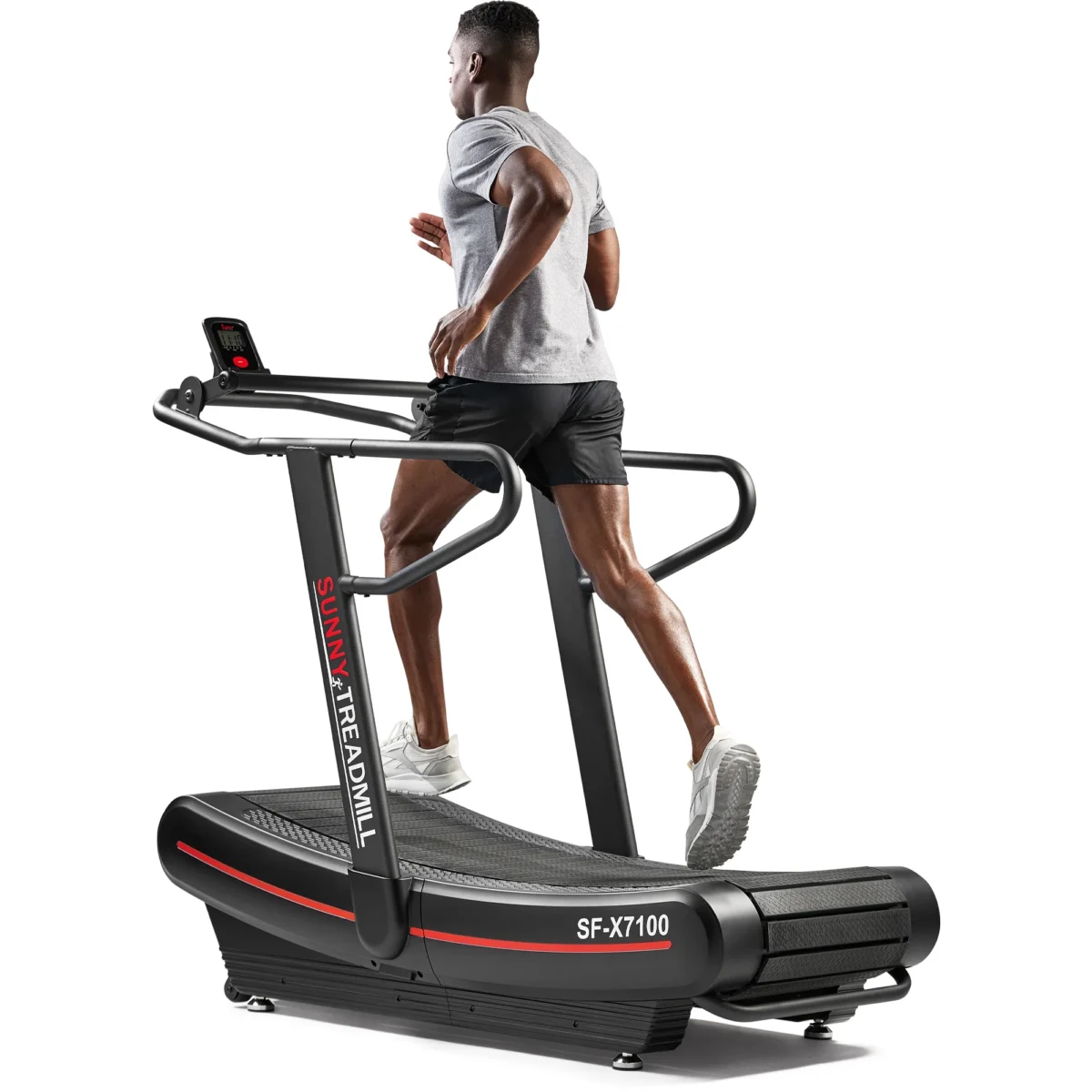 Sunny Health & Fitness Ultra Curved Manual Treadmill, Home Training