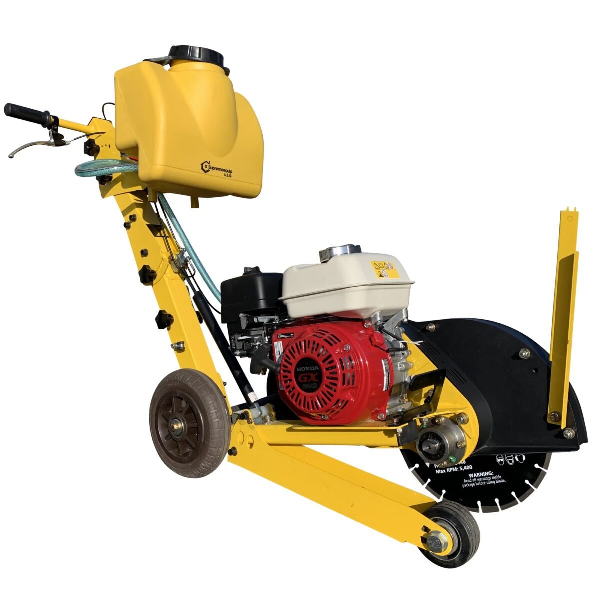 Commercial Honda GX200 16" compact walk-behind concrete saw cement EPA