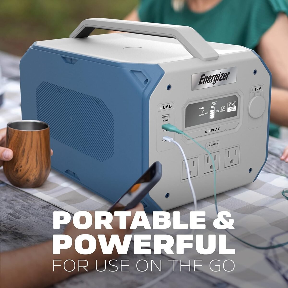 Energizer Ultimate PowerSource™ Pro Battery Generator and Solar Panel Bundle- Portable Battery Generator