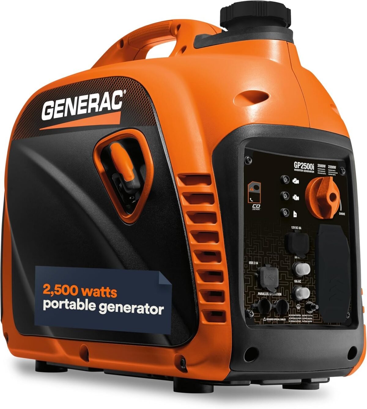 Generac 8251 GP2500i 2,500-Watt Gas Powered Portable Inverter Generator