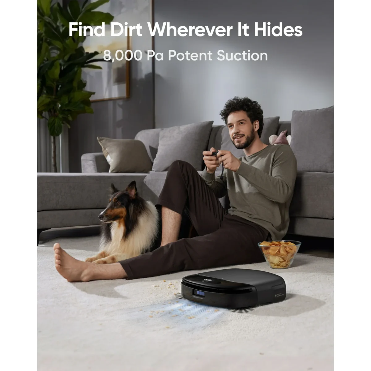 eufy Robot Vacuum Omni S1 Pro with All-in-One Station, Always Clean Mop, 8000 Pa Suction