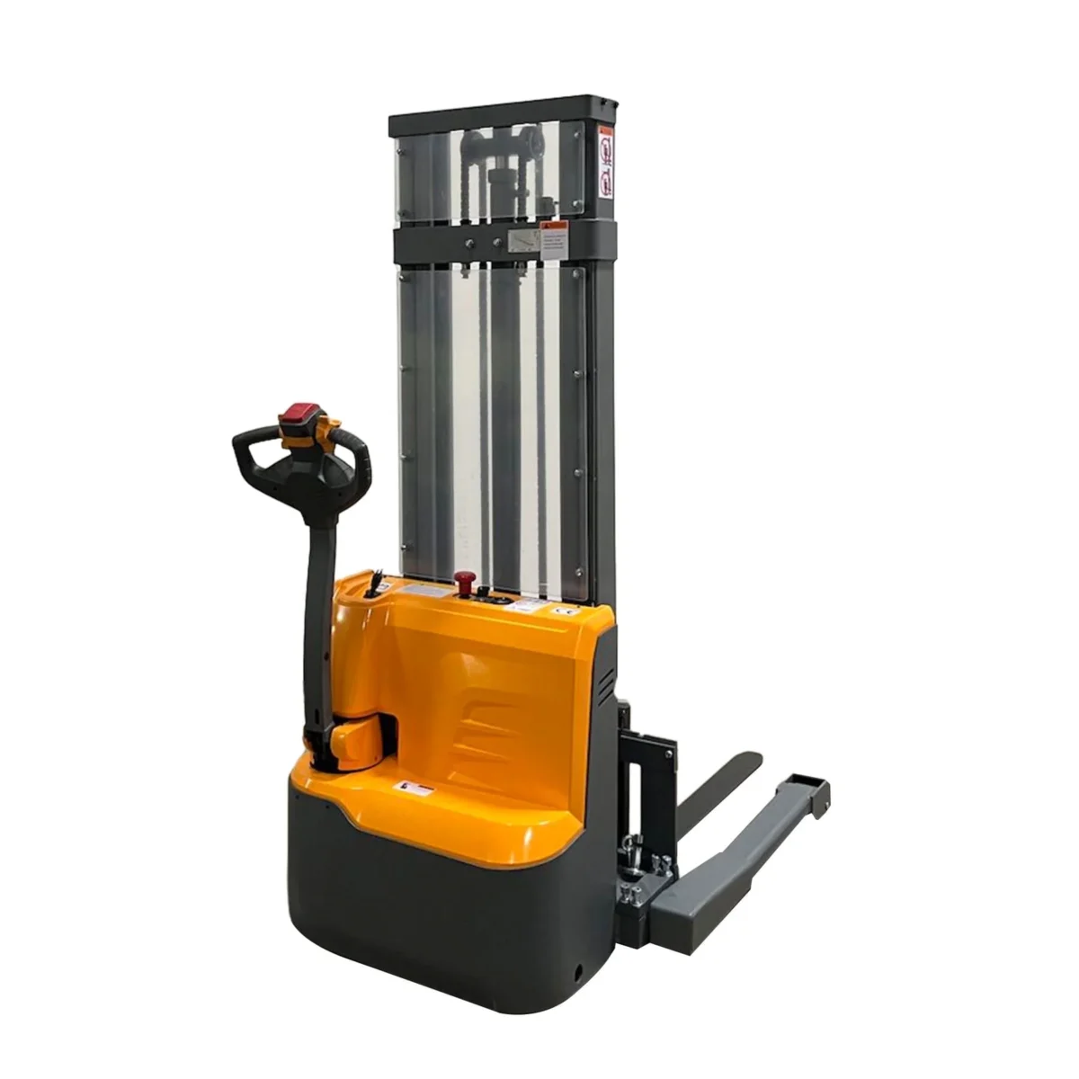 APOLLOLIFT Li-Ion Battery Full Electric Pallet Stacker 3300lbs Capacity Max Lift Height 118"