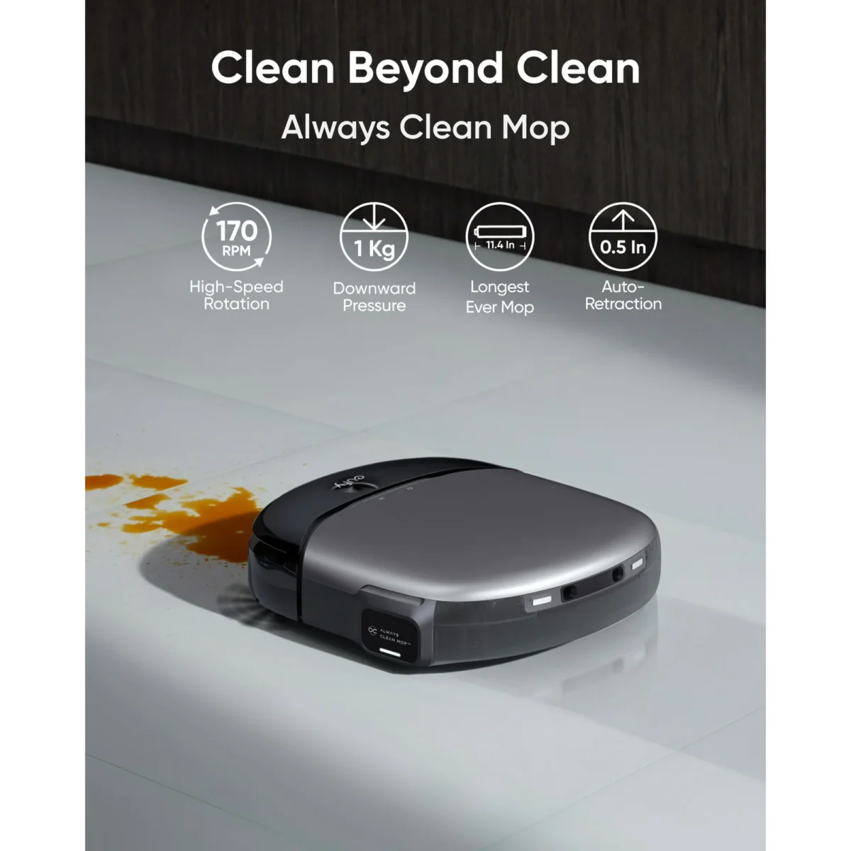 eufy Robot Vacuum Omni S1 Pro with All-in-One Station, Always Clean Mop, 8000 Pa Suction