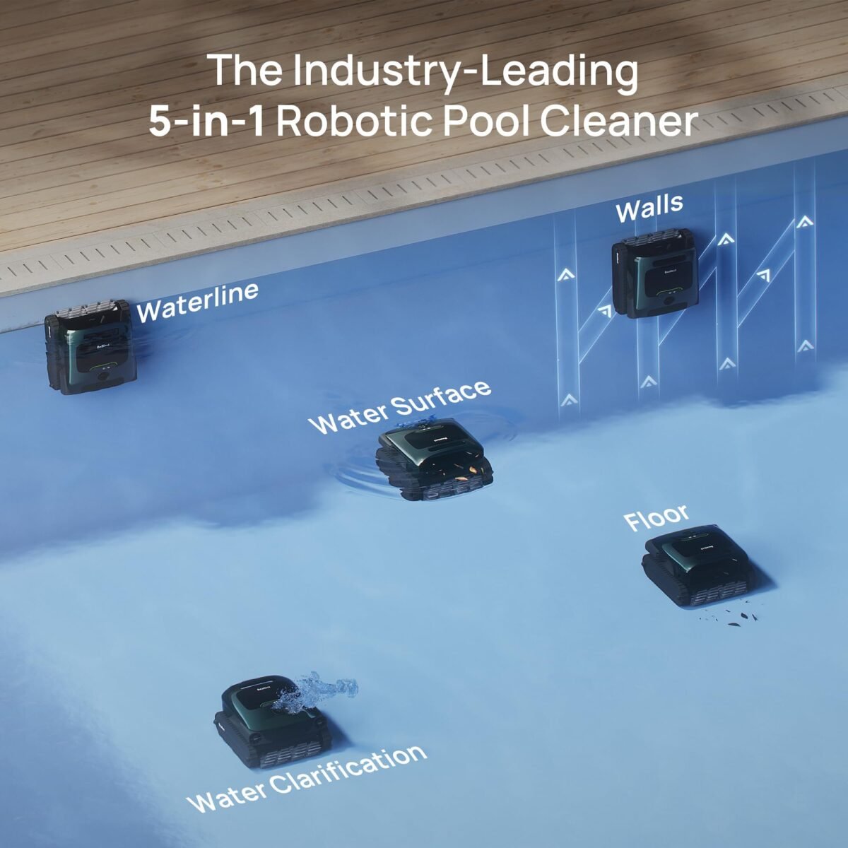 Beatbot AquaSense 2 Pro Pool Vacuum Robot, Unmatched 5-in-1 Cleaning