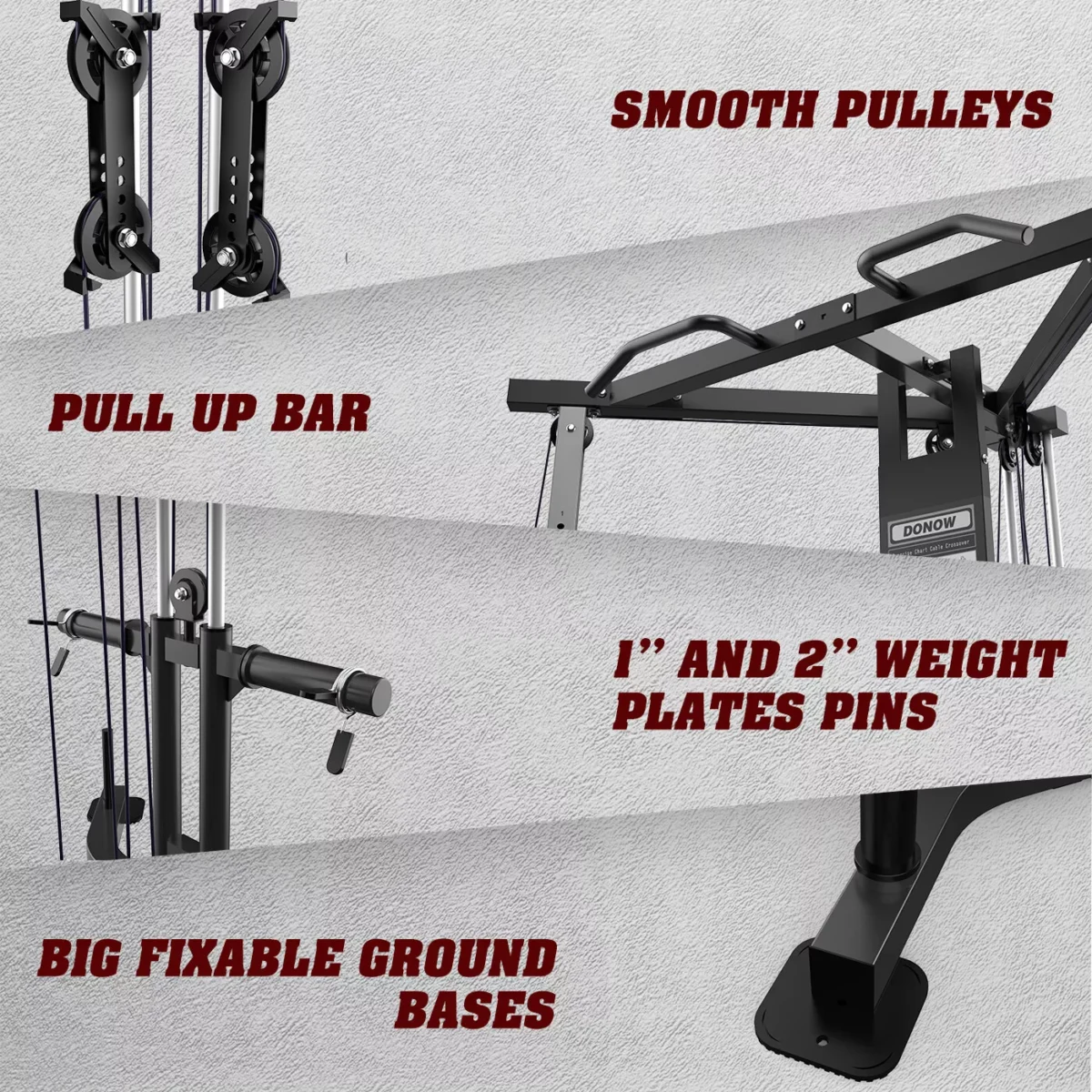 Cable Crossover Machine, Cable Fly Machine Home Gym System Workout Station