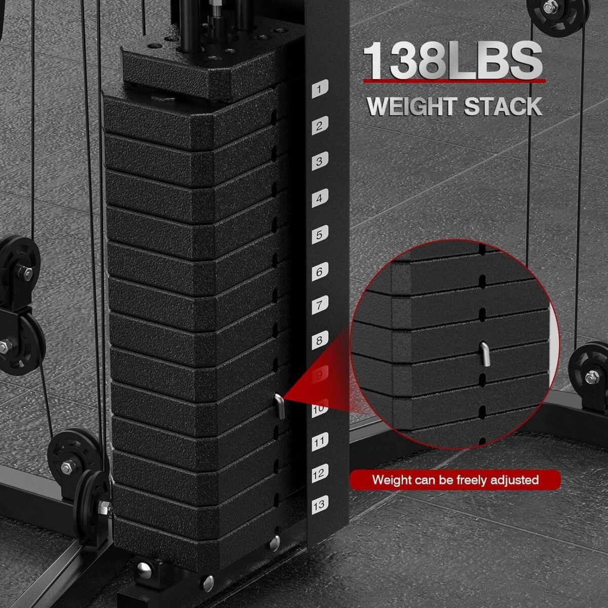 Sunhome Multifunction Home Gym System Smith Machine