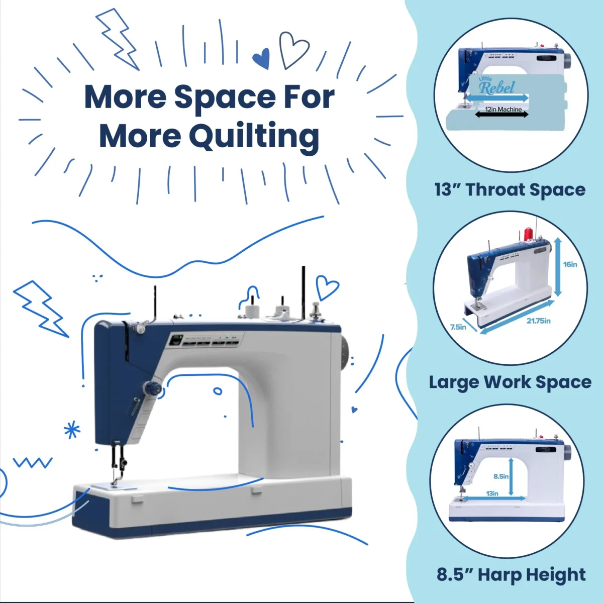 Little Rebel Sewing and Quilting Machine