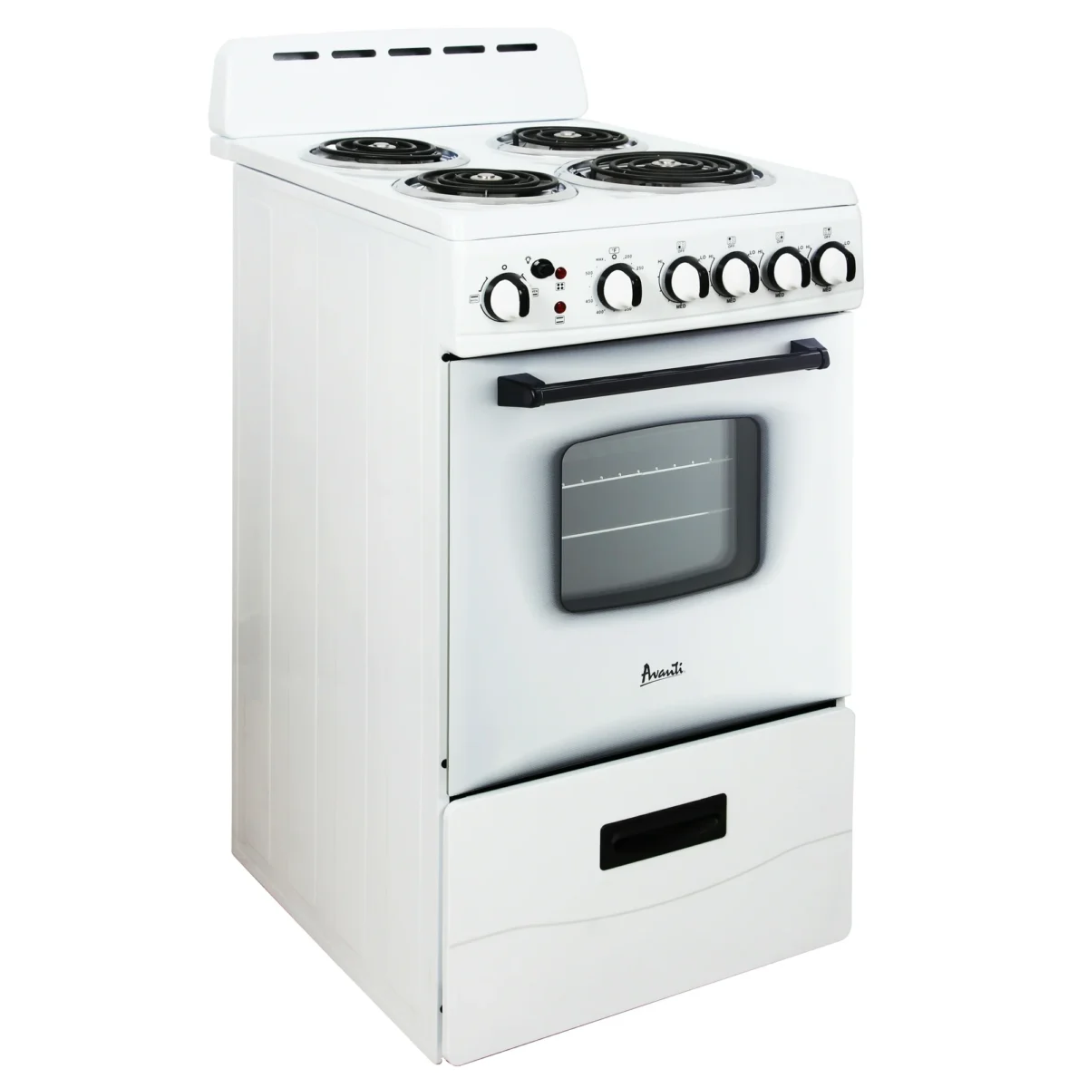 Avanti 20" Electric Range Oven with Framed Glass Door, in White (ERU200P0W)