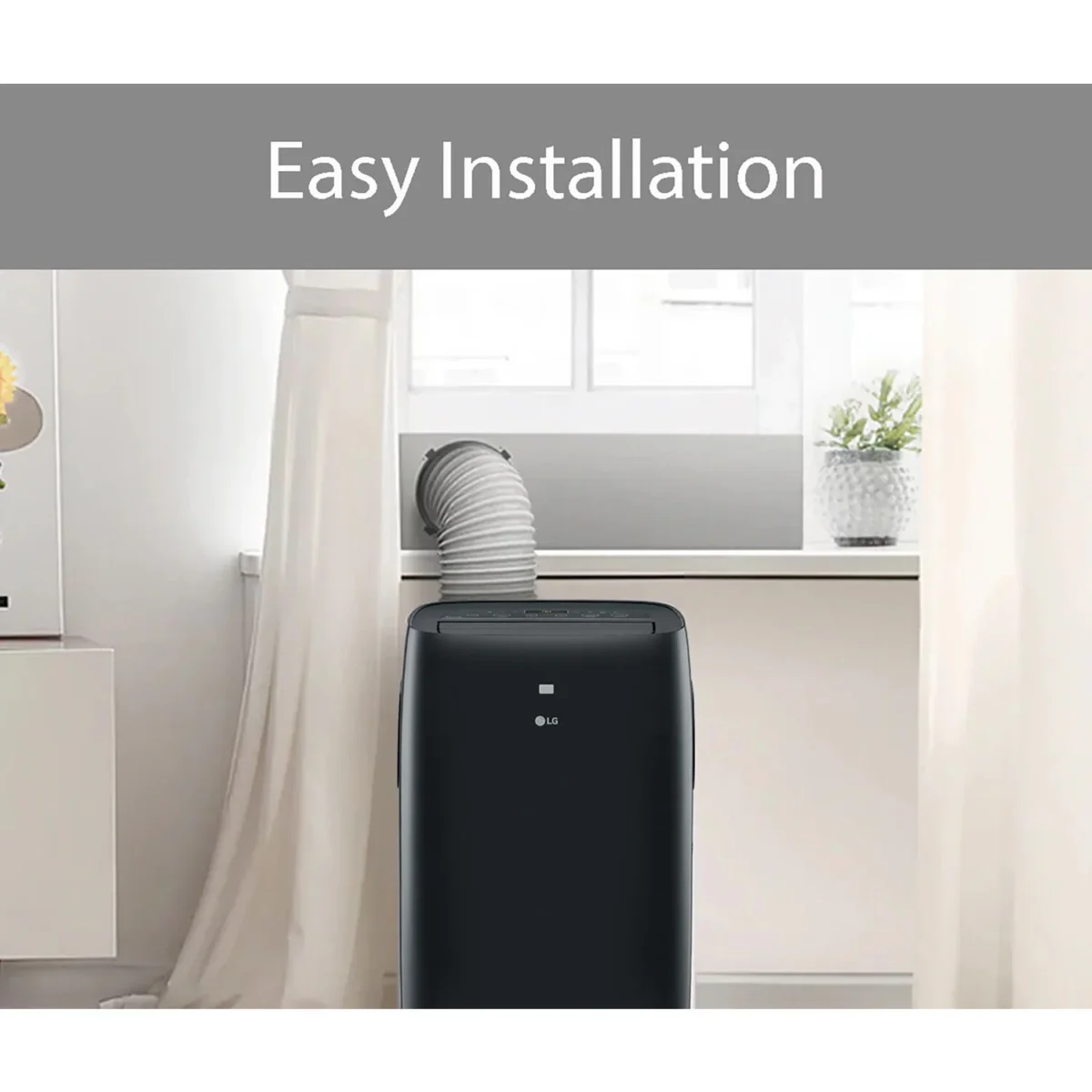 LG Electronics 8,000 BTU (12000 BTU ASHRAE) 350 Sq ft New Portable Air Conditioner, LP0821GSSM